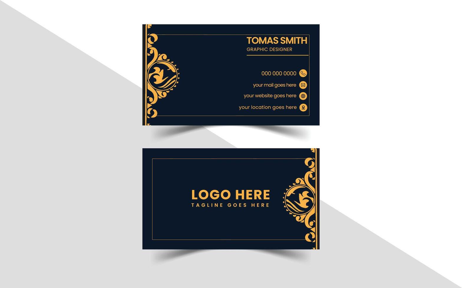 Business Card Design Template vector