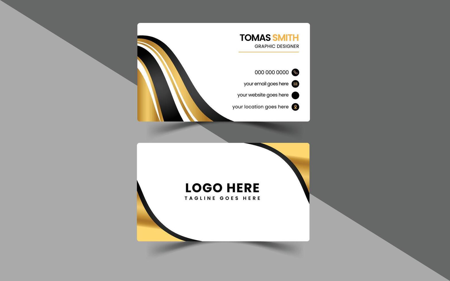 Business Card Design Template vector