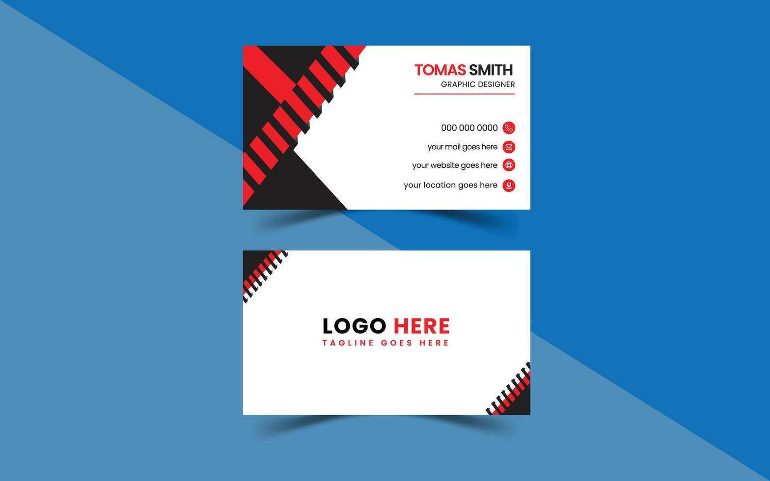 Business Card Design Template vector