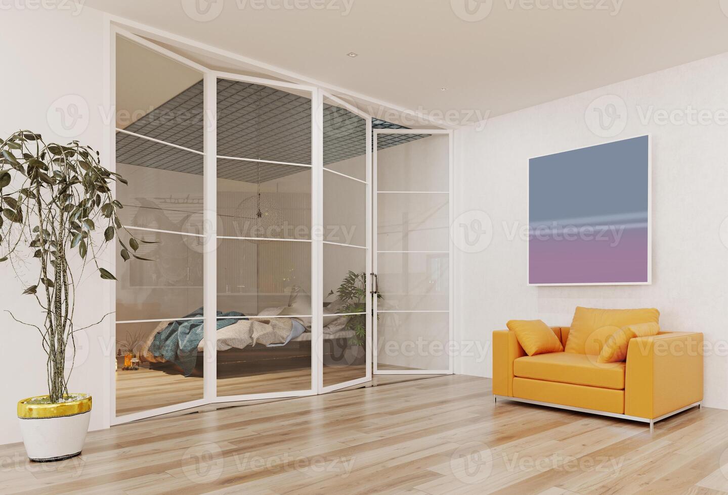 Modern apartment interior. photo