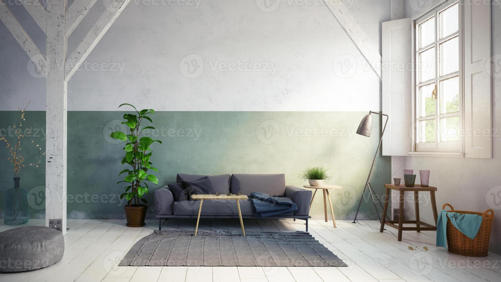 country style living room. photo