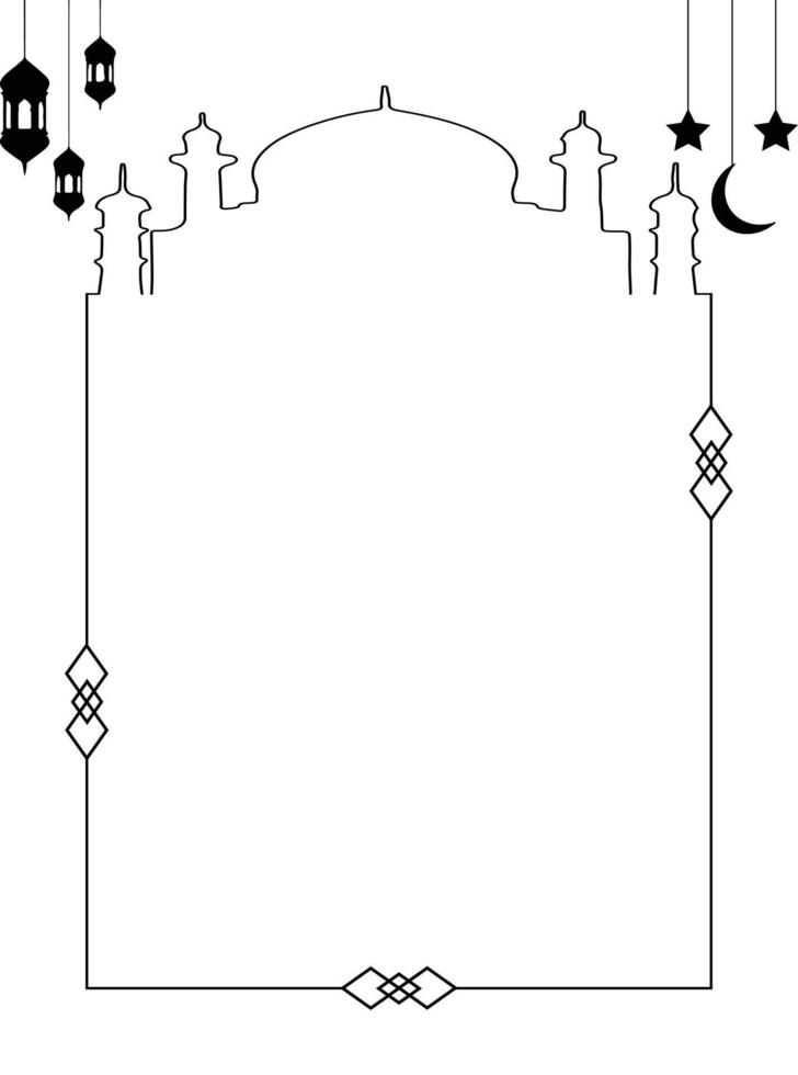 Ramadan Kareem concept banner, beautiful arabesque pattern. Vector illustration