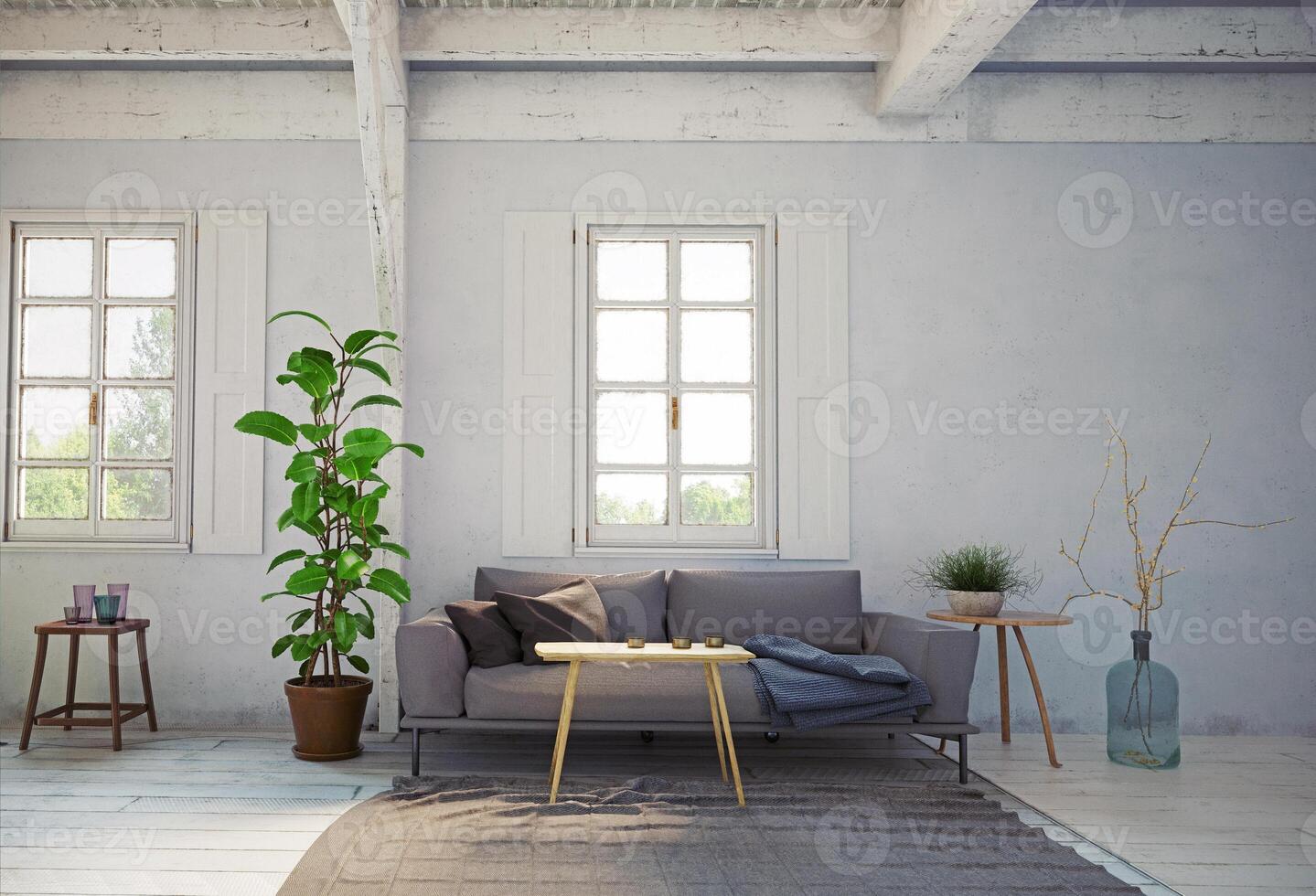 country style living room. photo