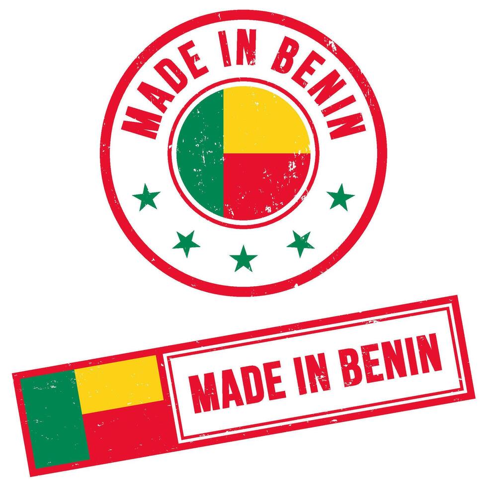 Made in Benin Stamp Sign Grunge Style vector