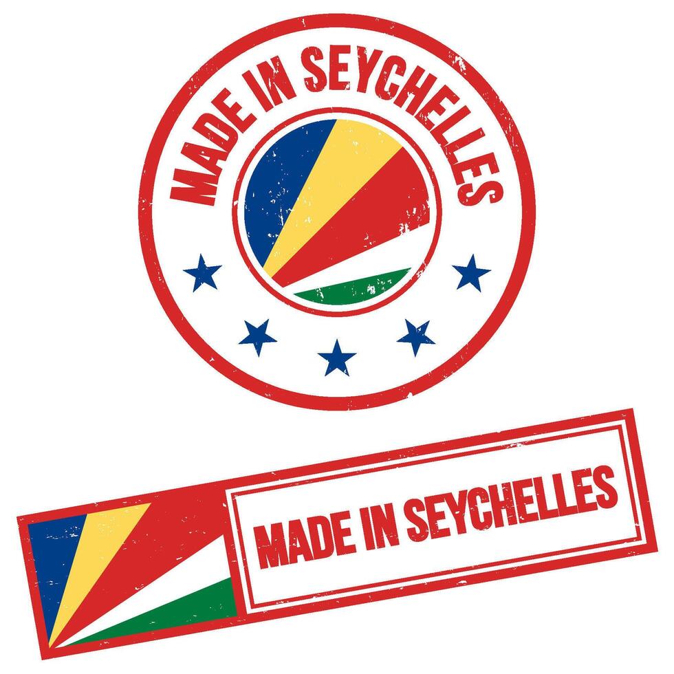 Made in Seychelles Stamp Sign Grunge Style vector