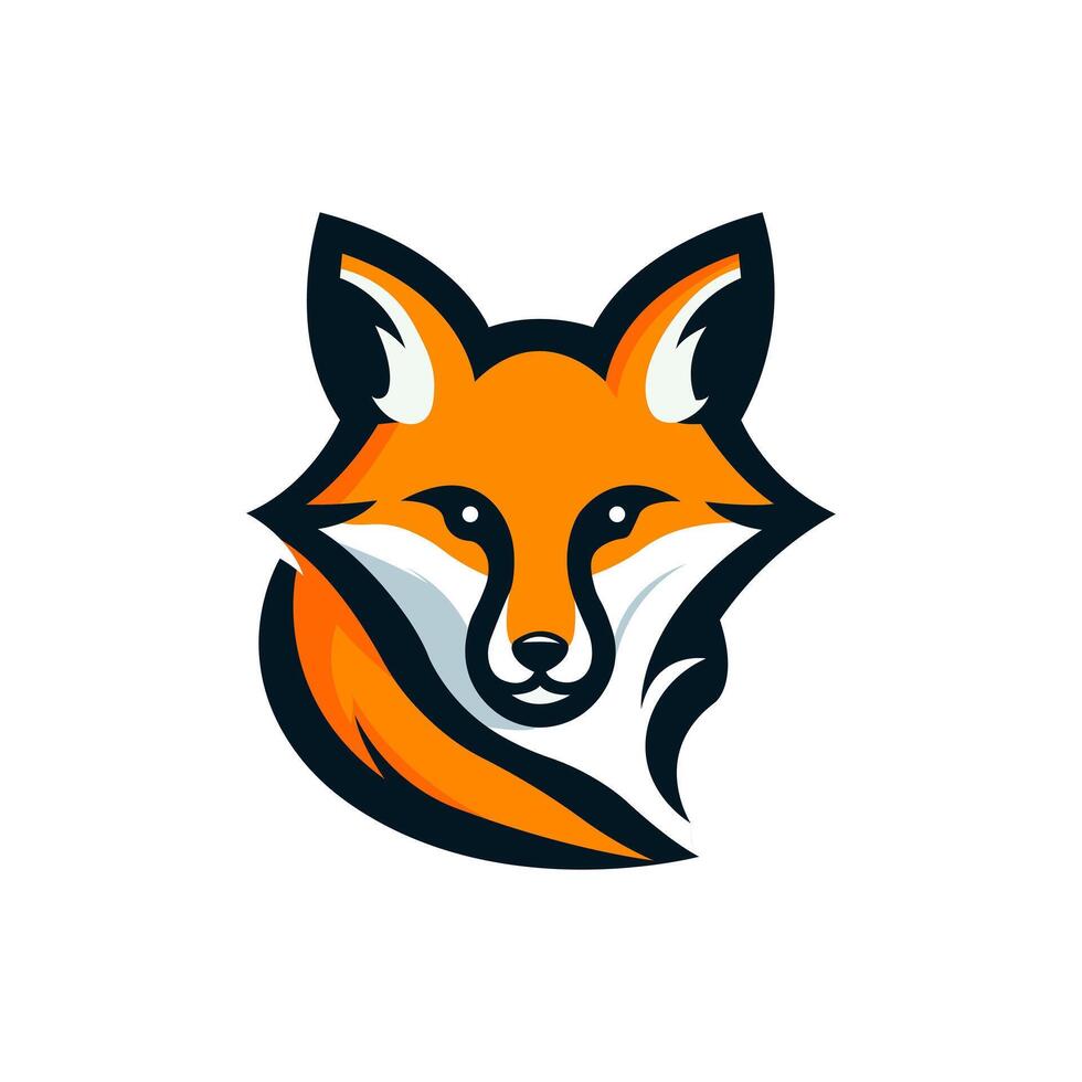 Fox icon design. Animal logo. Vector illustrations