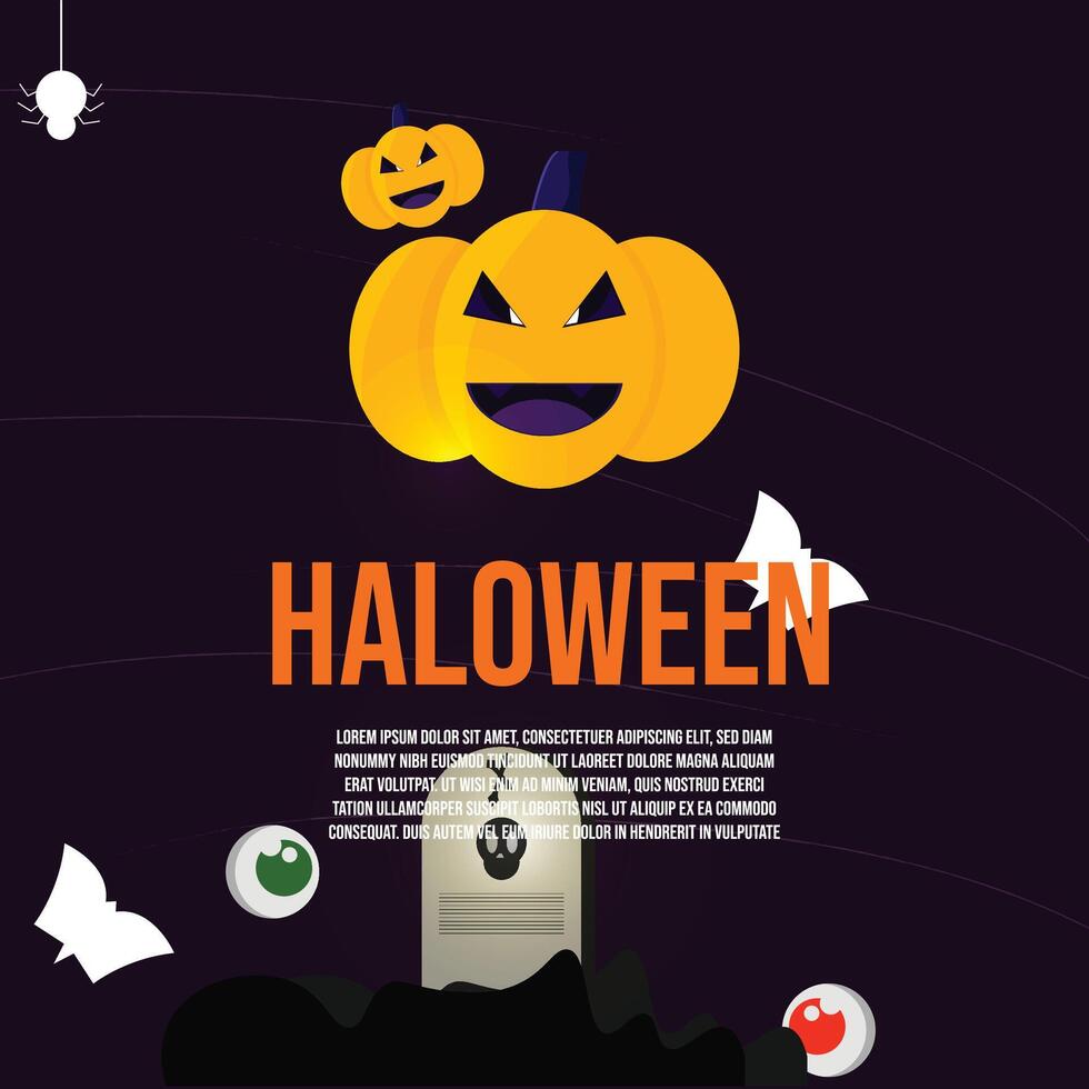 Party haloween background vector illustration