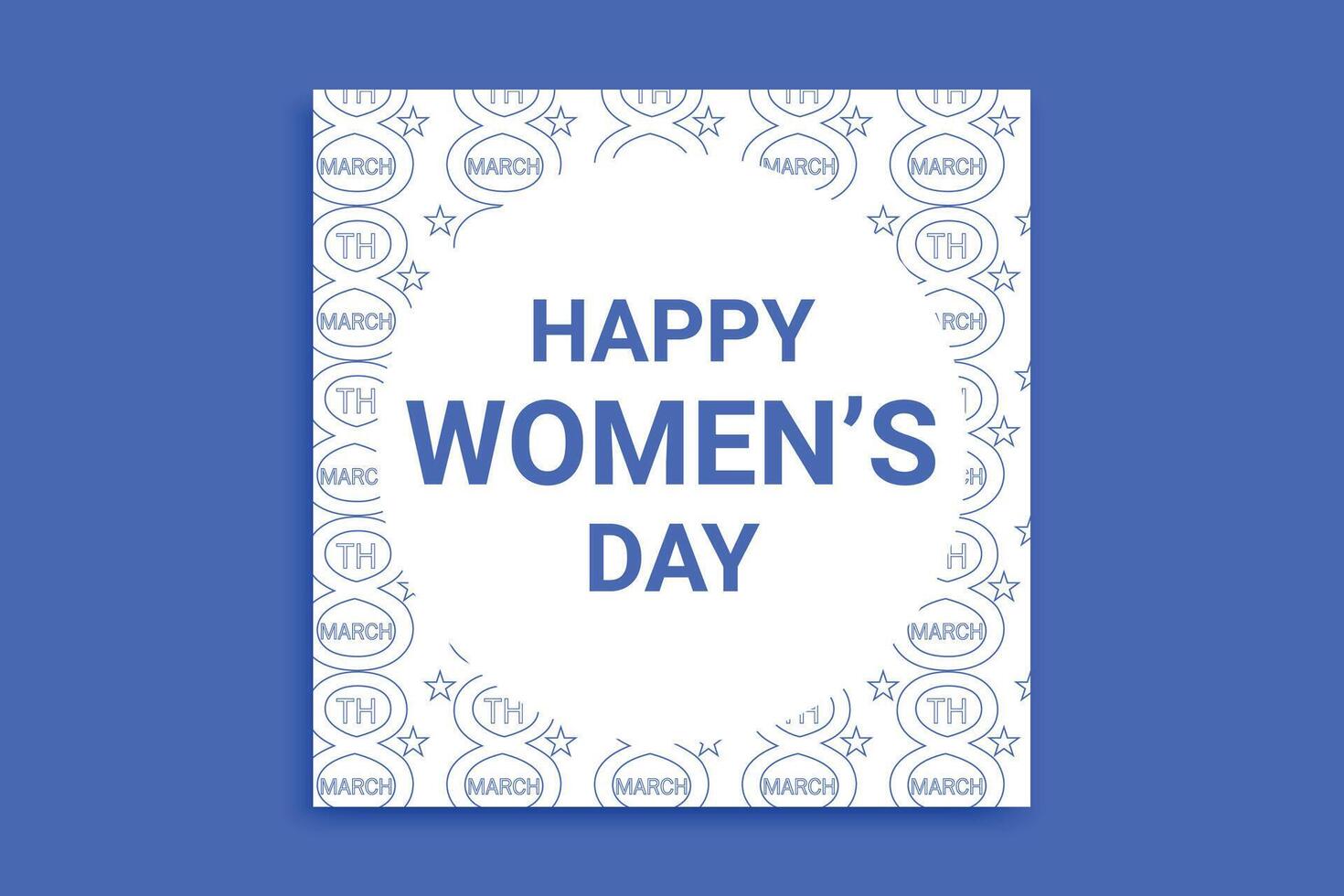 Happy Women's Day banner. Women's Day Cover Template. vector