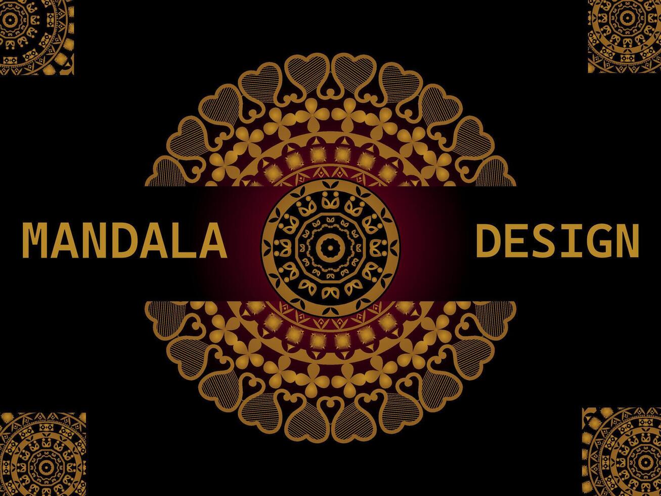 Creative luxury decorative mandala background vector