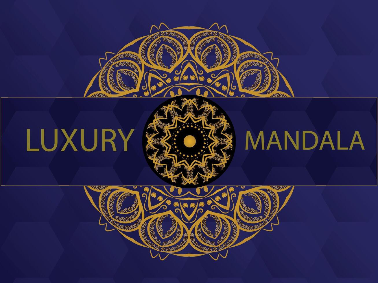 Creative luxury decorative mandala background vector