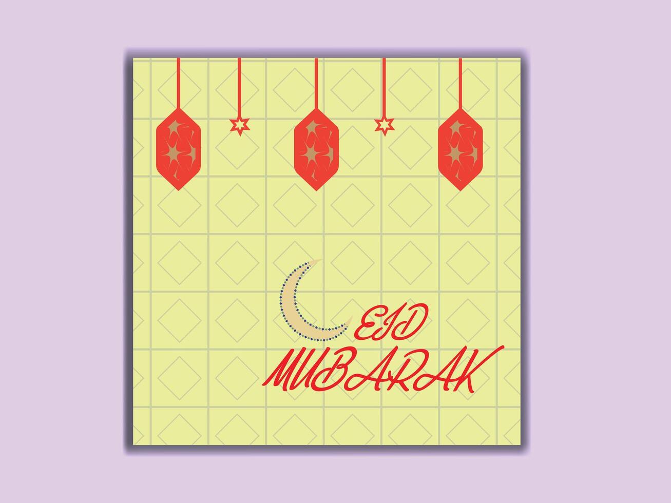 eid Mubarak social medios de comunicación correo, eid ul adha social medios de comunicación bandera correo. vector