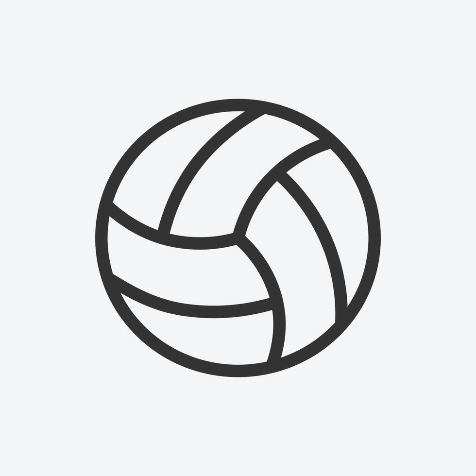 voleibol pelota icono vector. juego, deporte, actividad vector símbolo