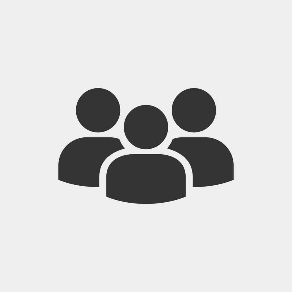 group, people vector icon. user, member, group people, teamwork flat style symbol.