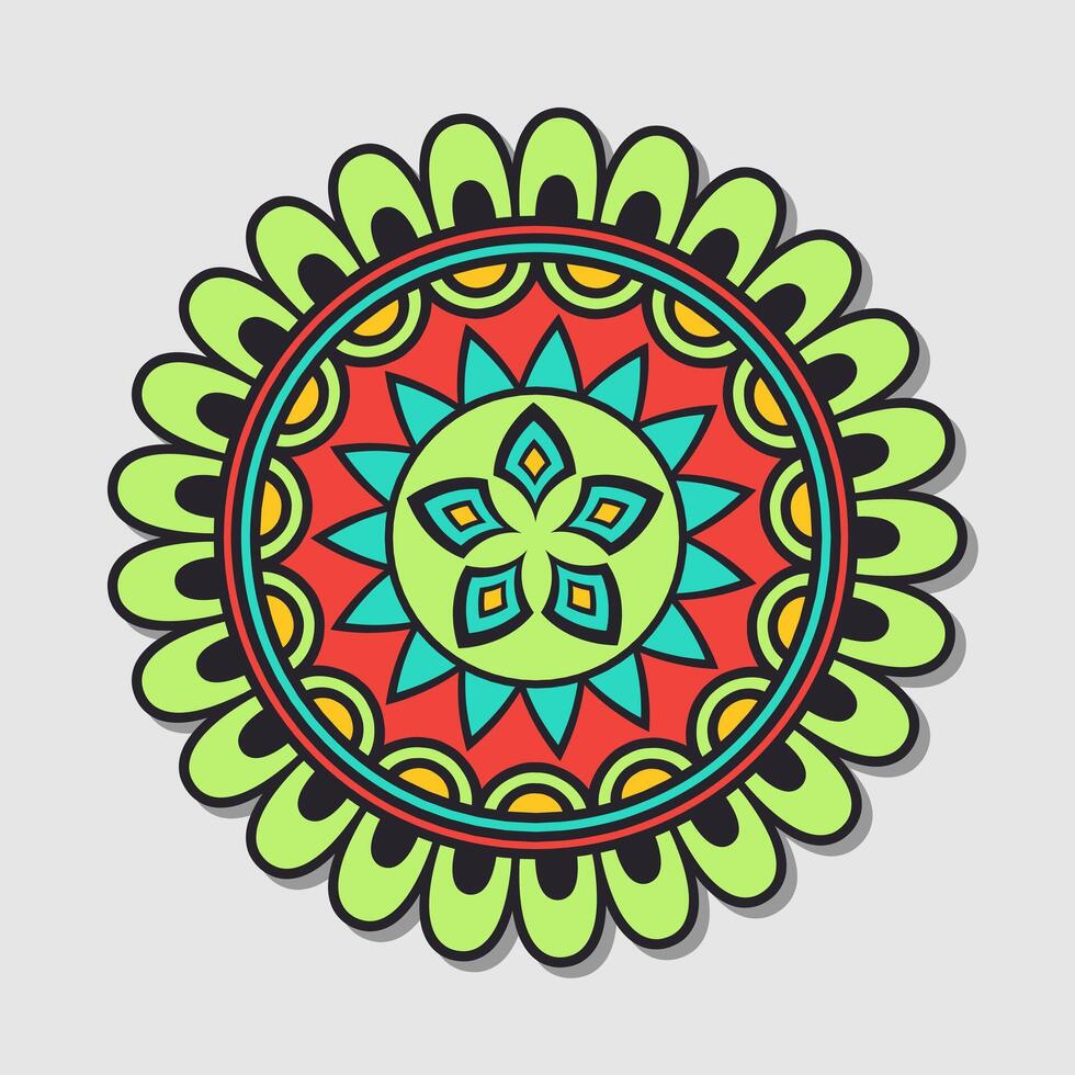 vector floral mandala