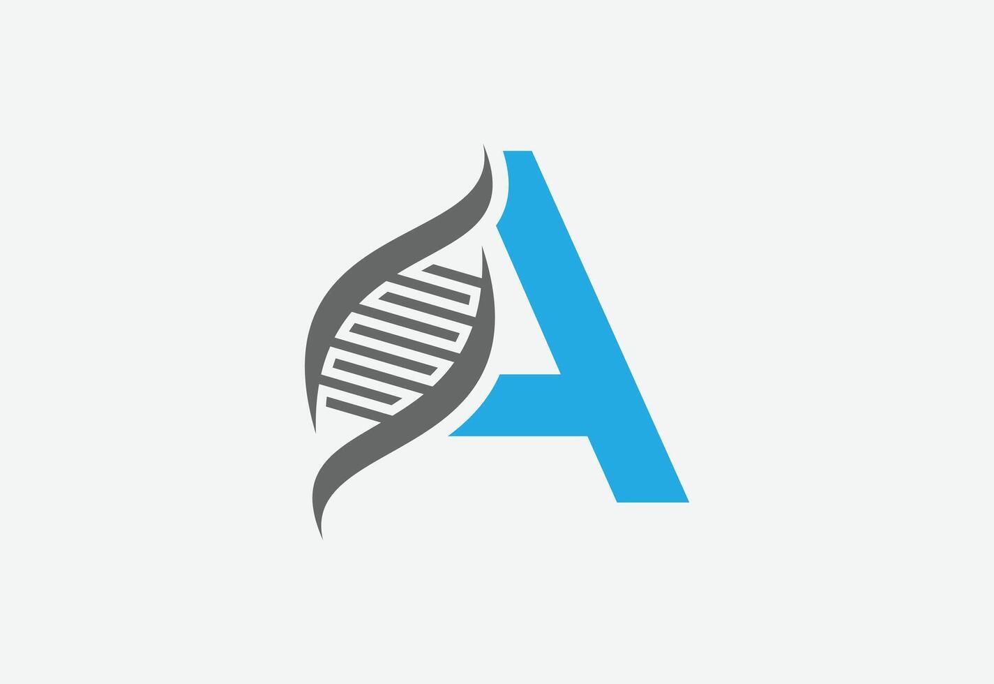 creative logo icon DNA latter A vector