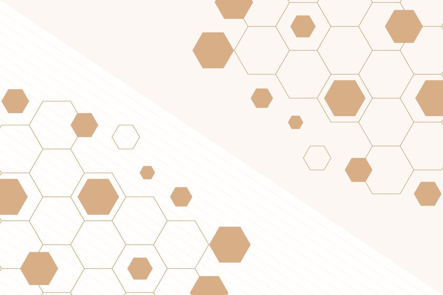 Hexagonal shape abstract background design vector