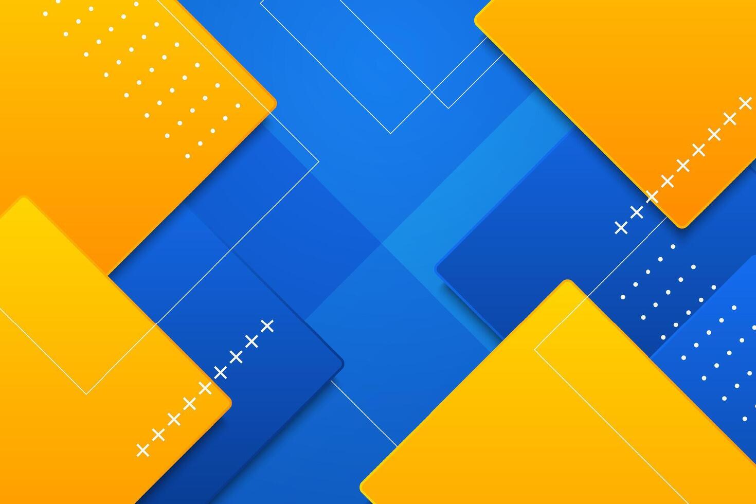 Paper style square shape background vector