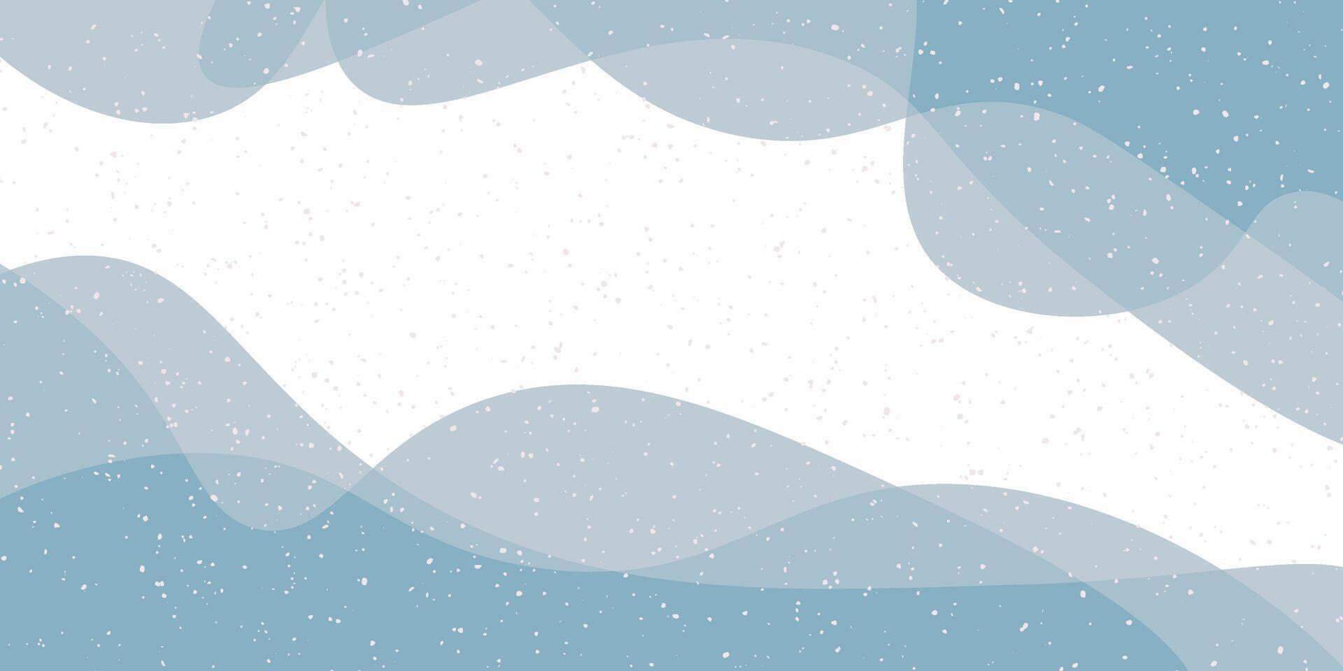 Blue and White Background With Clouds and Snow vector