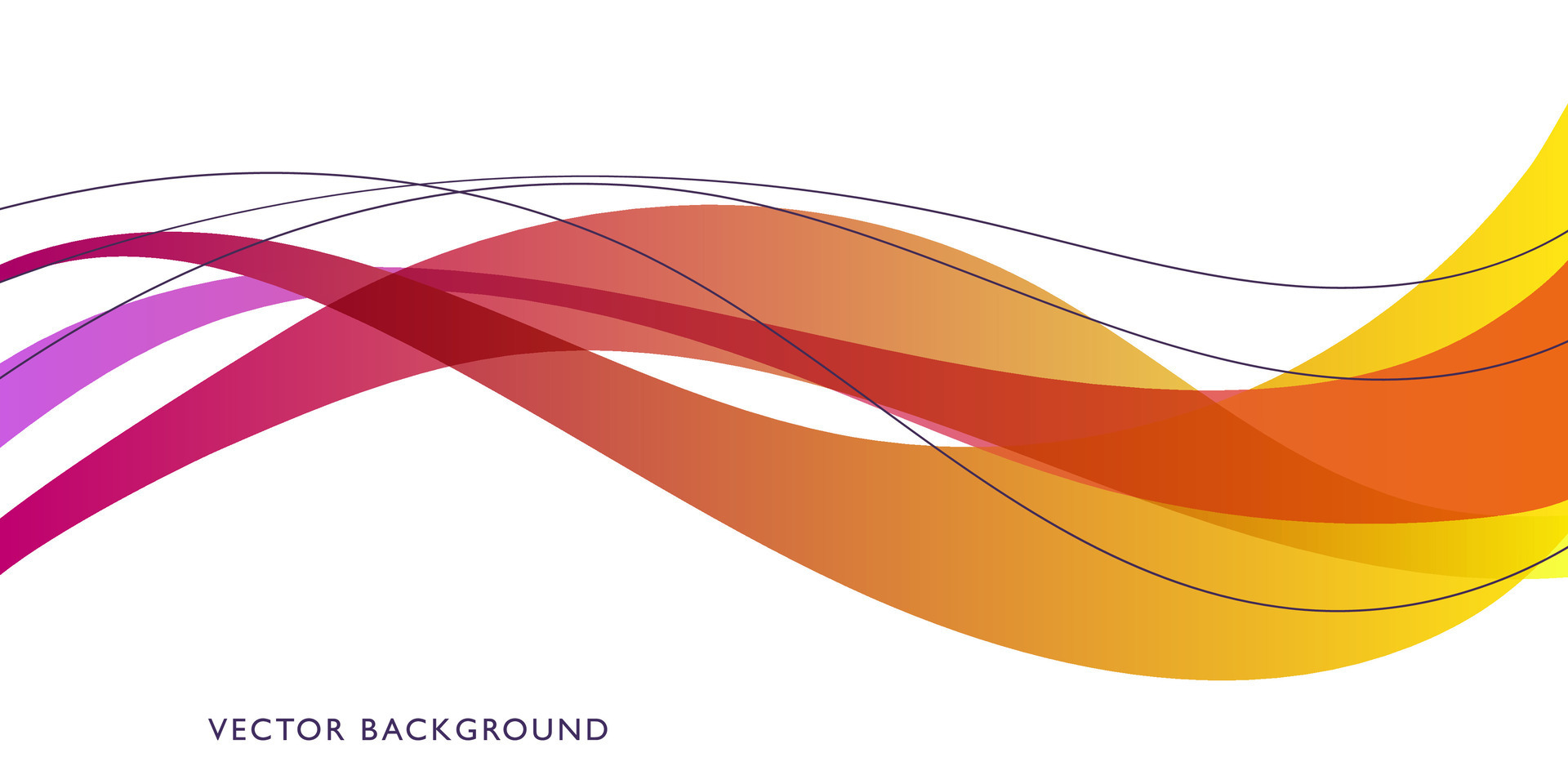 White Background With Red, Yellow, and Orange Wave 41334358 Vector Art
