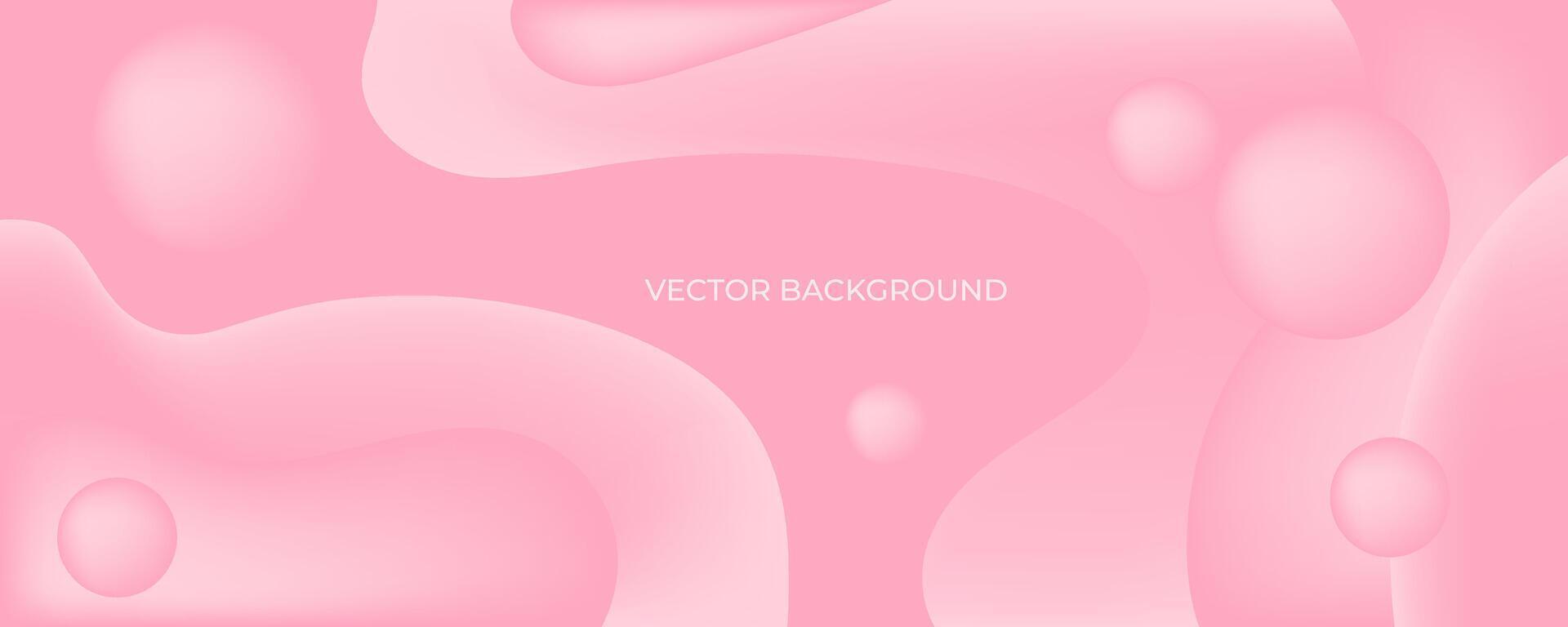 Pink Background With Numerous Bubbles vector