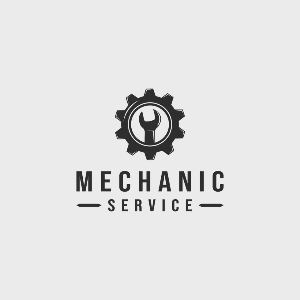 mecánico logo Clásico vector ilustración modelo icono etiqueta diseño