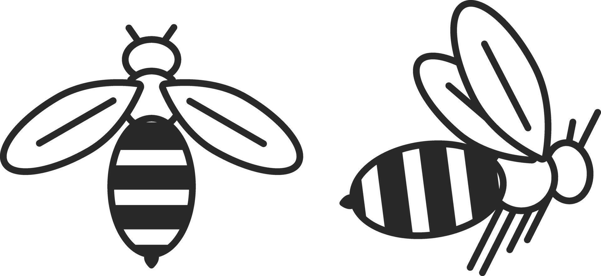 Wasp in flight icon. Vector illustration.