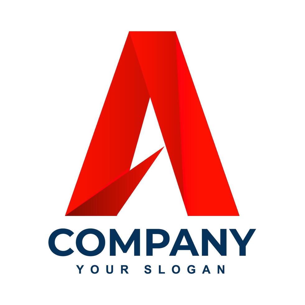 AI generated Free vector branding identity corporate vector logo a design.