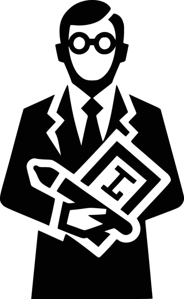 emblem profession illustration of teacher vector
