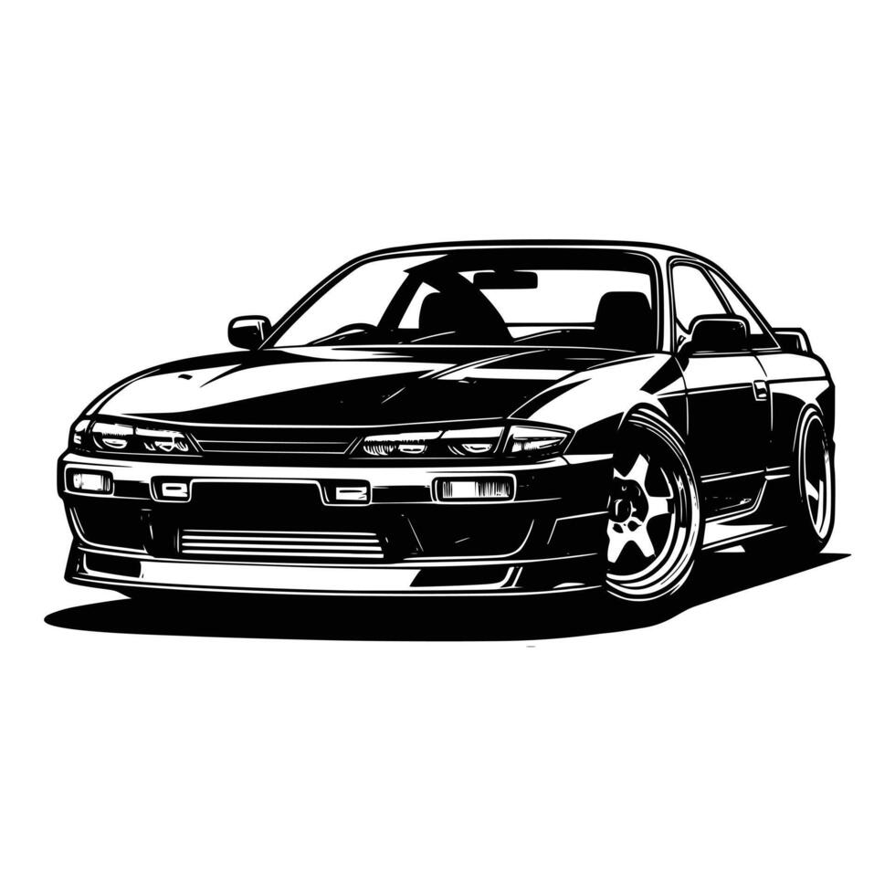 jdm coche ilustración vector