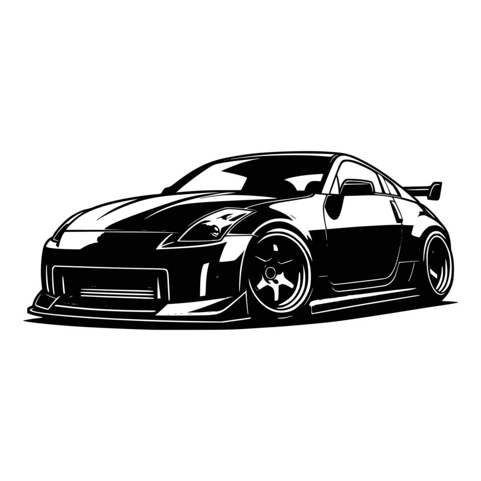 jdm car illustration vector