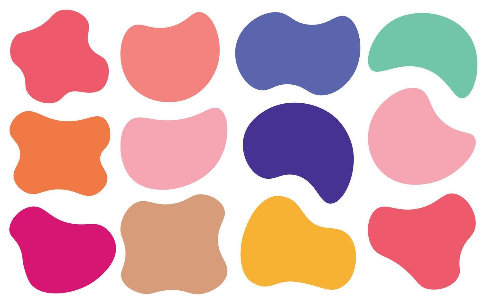 Colorful Blob Shape vector illustration
