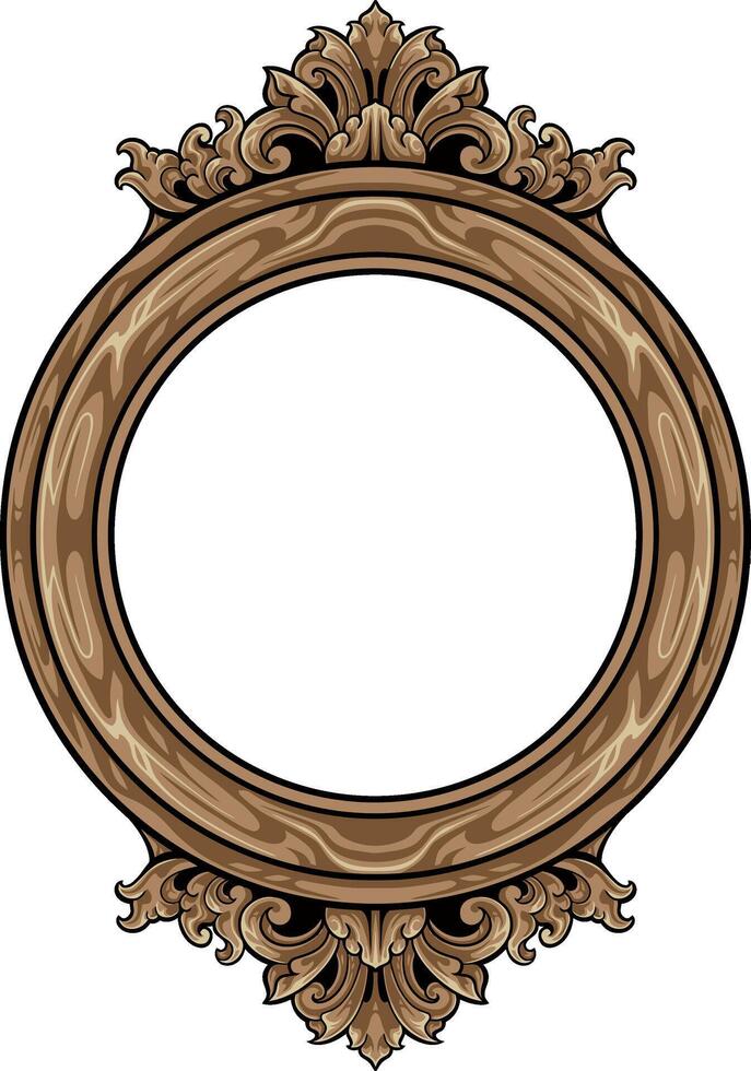 border vintage ornament vector
