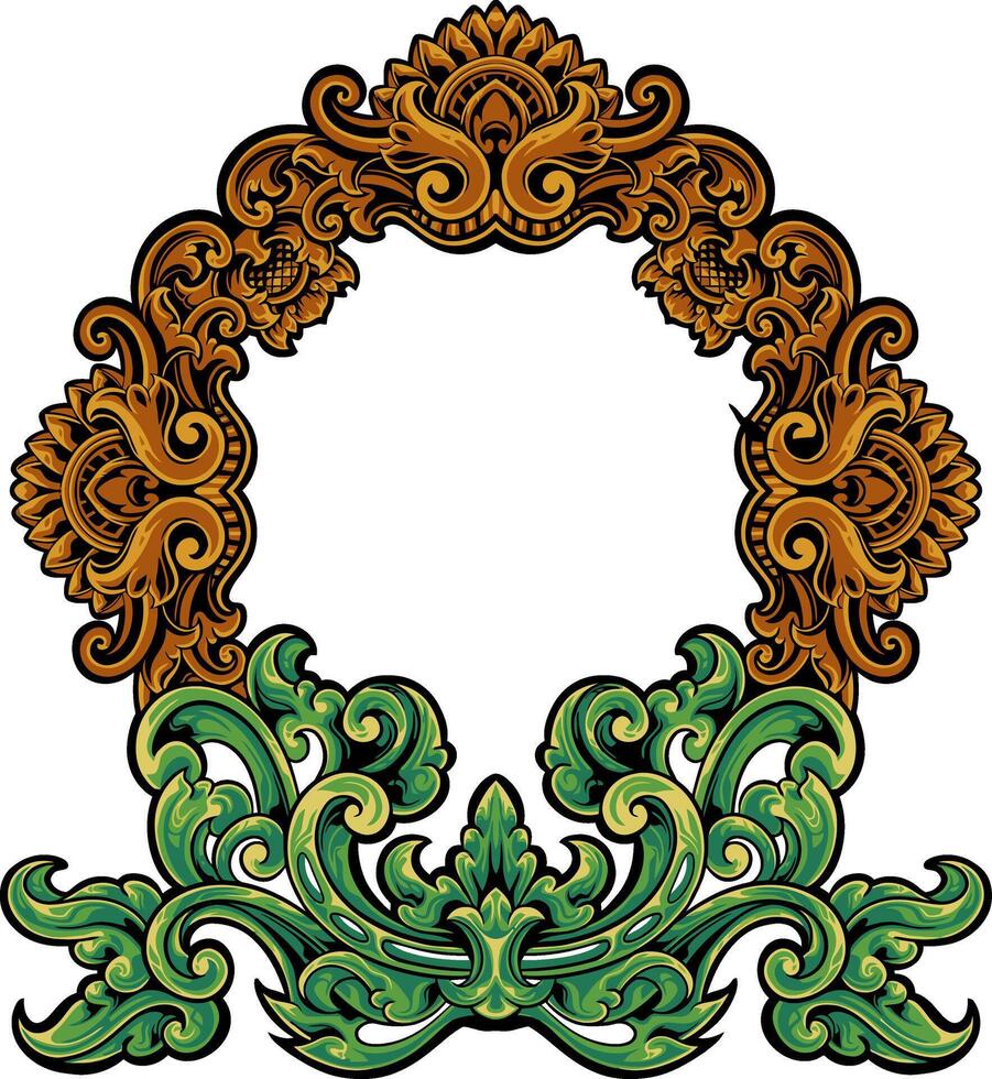 frontera Clásico ornamento vector