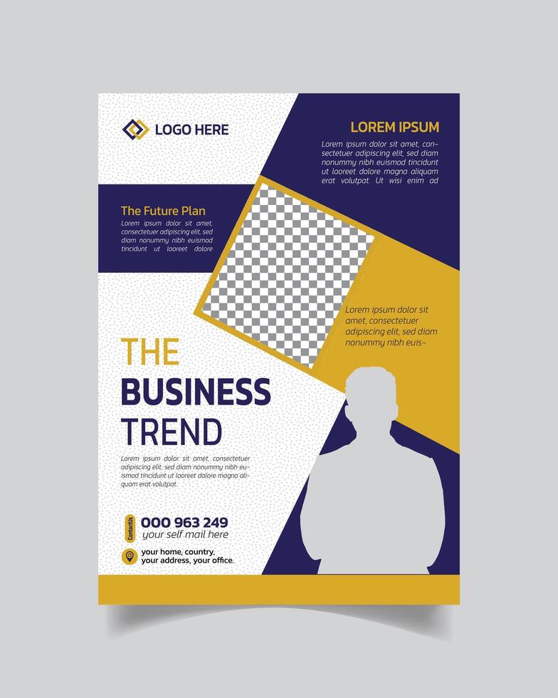 Modern Excellent Business Flyer or Realistic Business Leaflet and Unique Design Business Poster vector