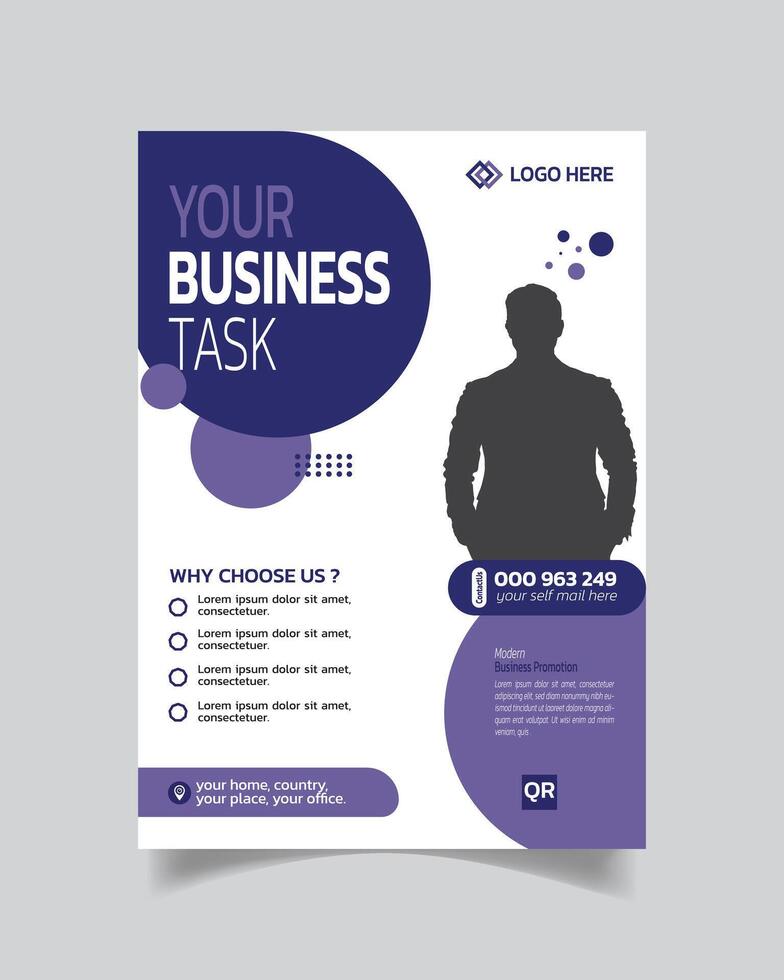 Creative Design Business Flyer or Trendy Business Leaflet Unique Business Poster vector