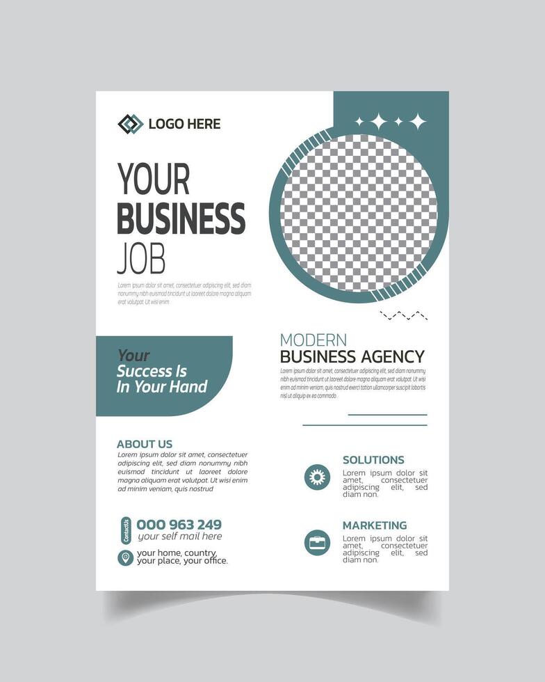 Stylish Business Flyer or Elegant Business Leaflet Creativity Business Poster vector