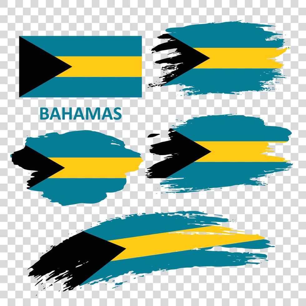 conjunto de vector banderas de el bahamas