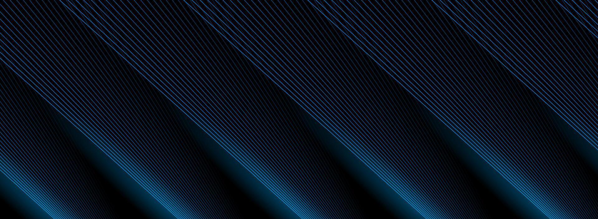 Blue minimal lines abstract futuristic tech background vector