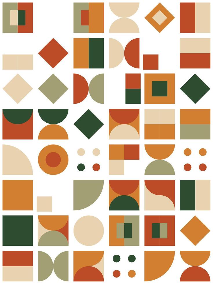 Bauhaus abstract background vector pattern art