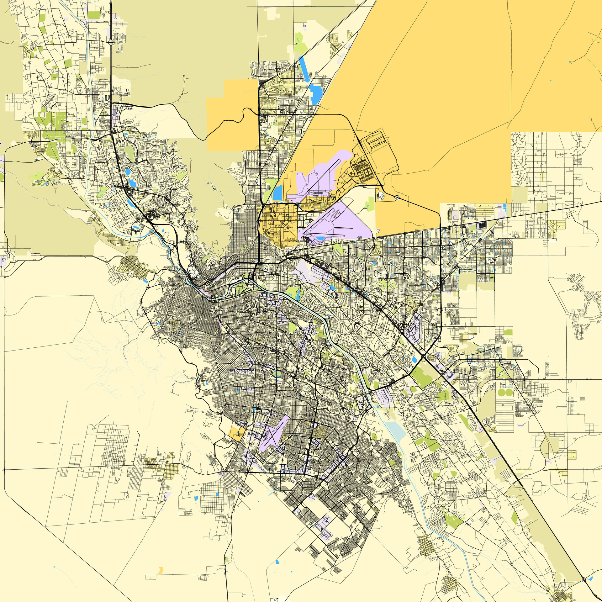 Map Of El Paso Texas USA 41335554 Vector Art At Vecteezy Map Of El Paso Texas Usa Vector 