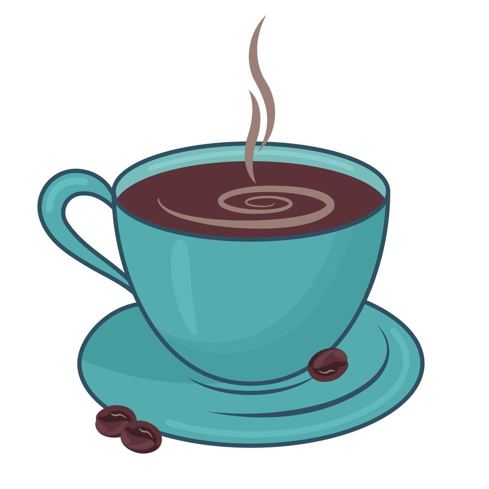 coffee cup illustration vector