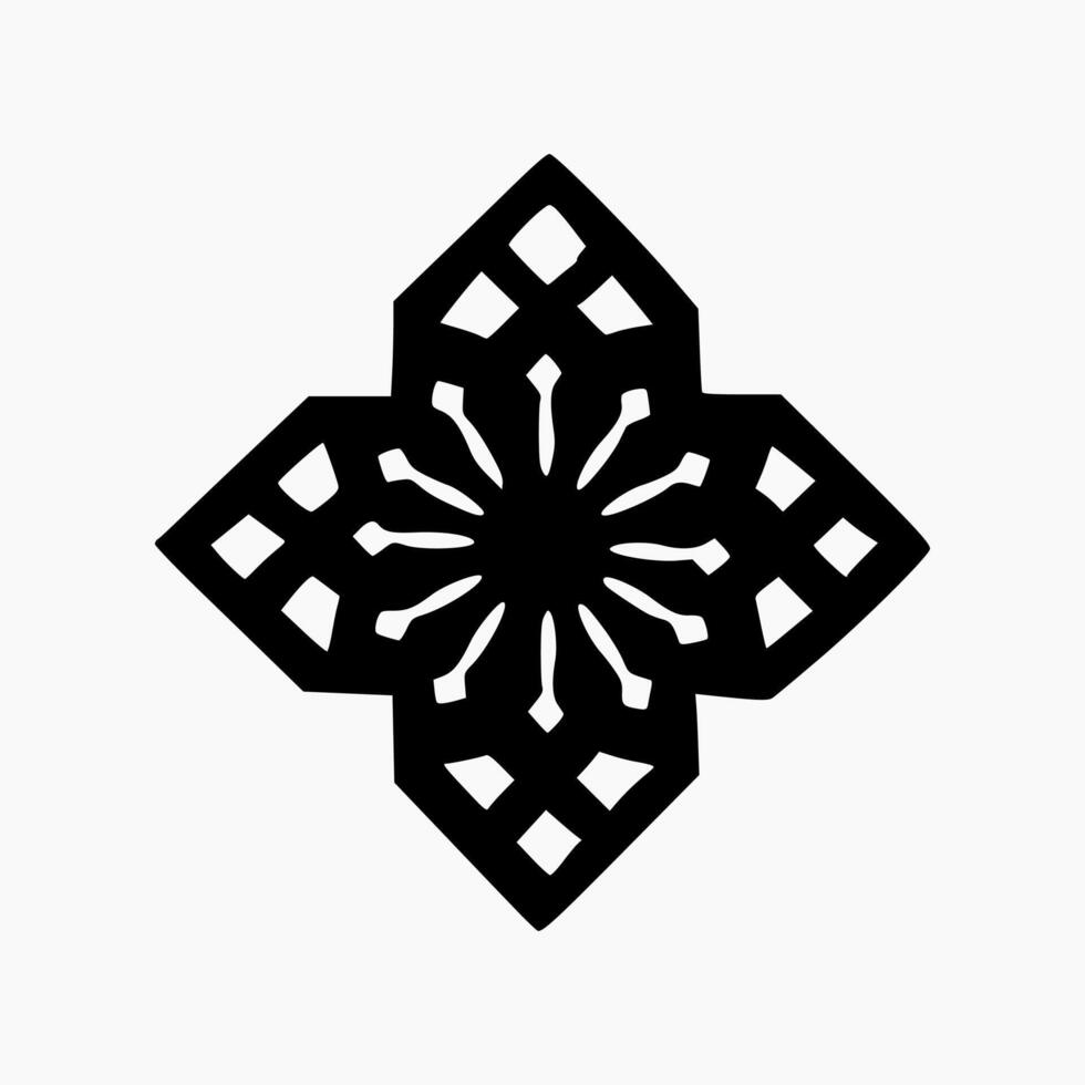 Islamic Geometric. Abstract mandala. Ethnic decorative element. Islam, Arabic, Indian, and Ottoman motifs vector