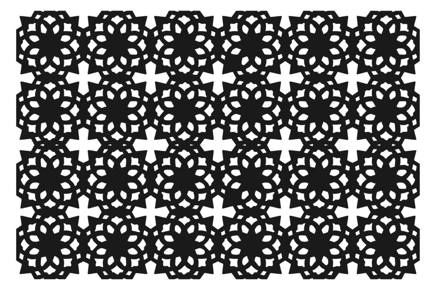 Islamic Geometric Pattern. Abstract mandala. Ethnic decorative element. Islam, Arabic, Indian, and Ottoman motifs vector