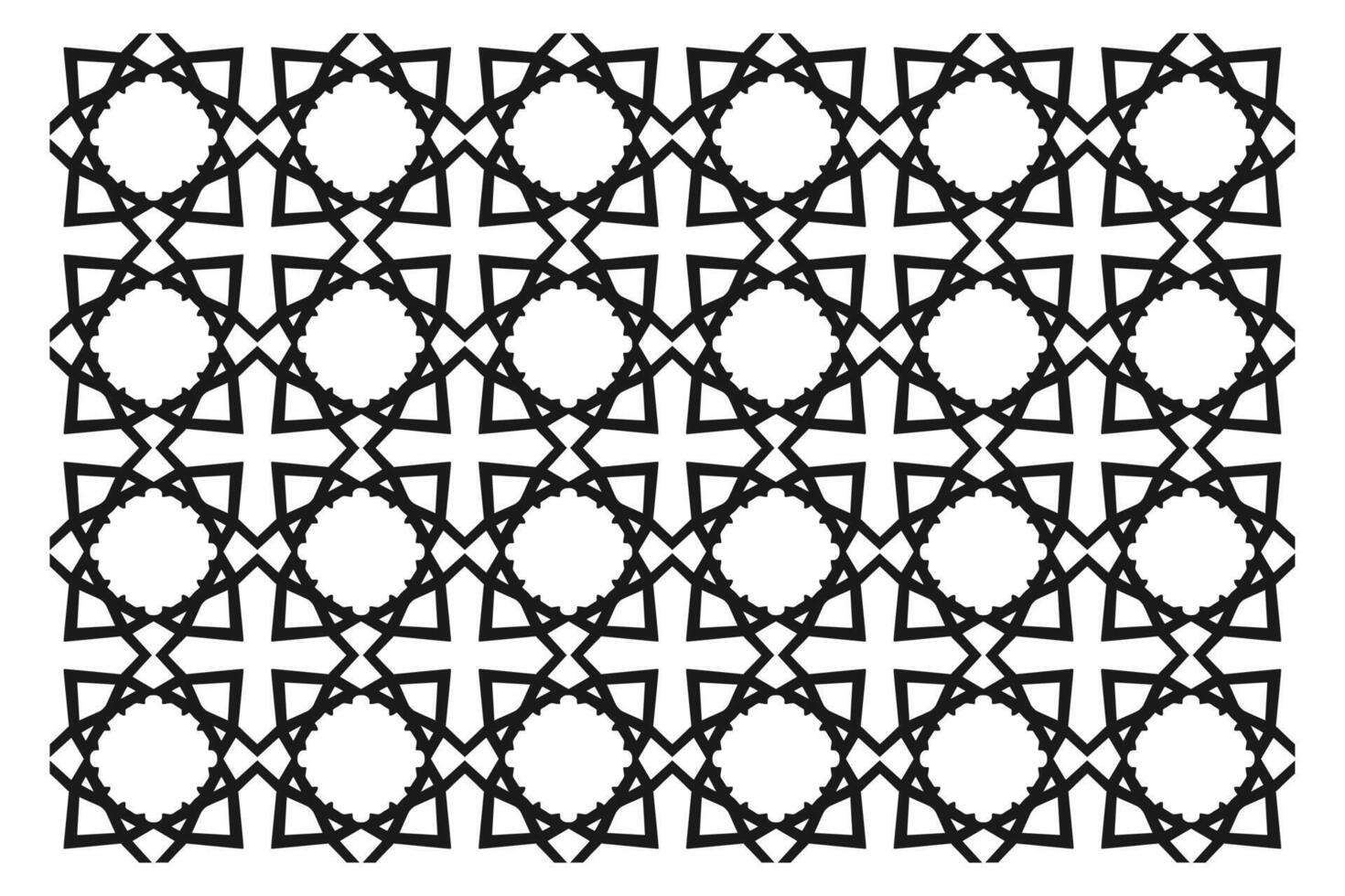 Islamic Geometric Pattern. Abstract mandala. Ethnic decorative element. Islam, Arabic, Indian, and Ottoman motifs vector