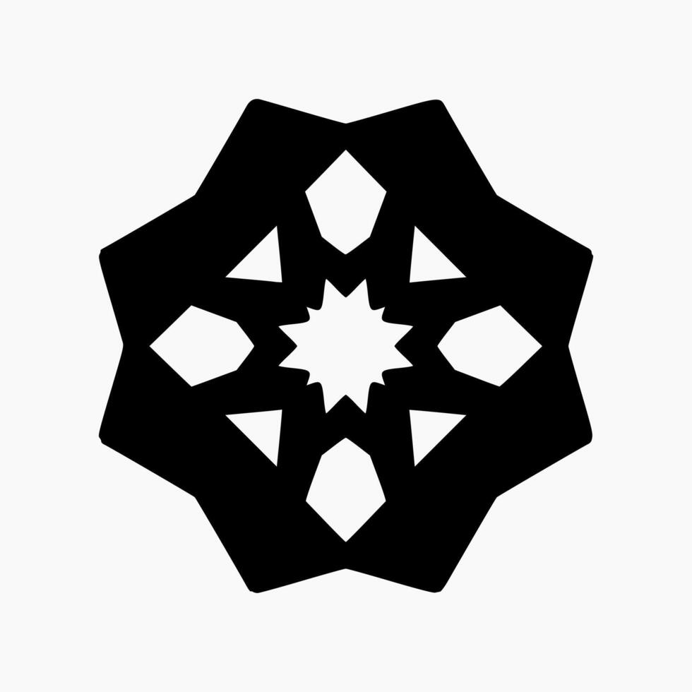 Islamic Geometric. Abstract mandala. Ethnic decorative element. Islam, Arabic, Indian, and Ottoman motifs vector
