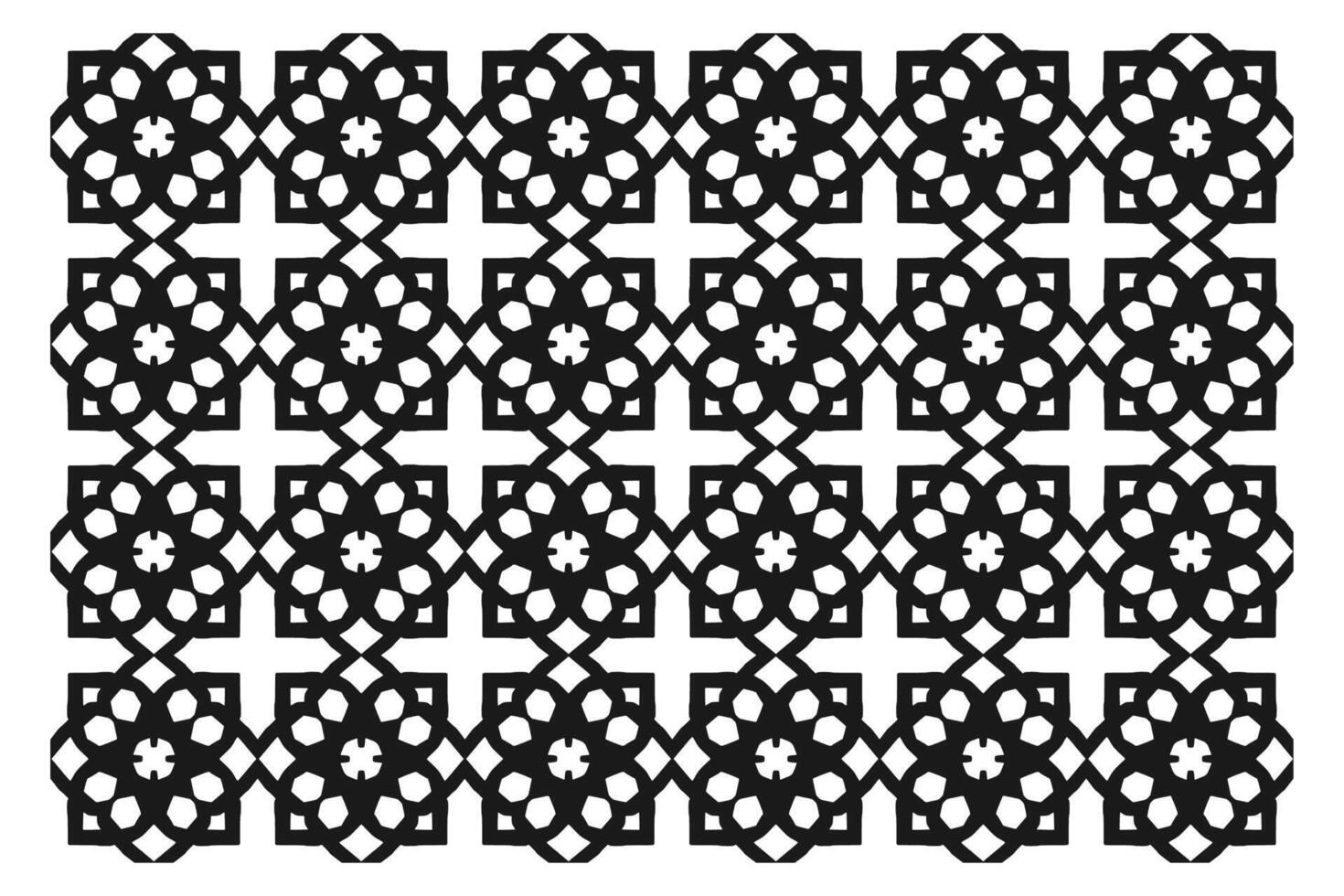 Islamic Geometric Pattern. Abstract mandala. Ethnic decorative element. Islam, Arabic, Indian, and Ottoman motifs vector