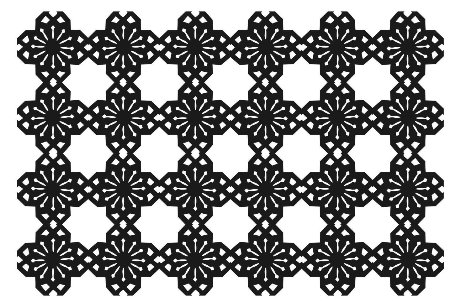 Islamic Geometric Pattern. Abstract mandala. Ethnic decorative element. Islam, Arabic, Indian, and Ottoman motifs vector