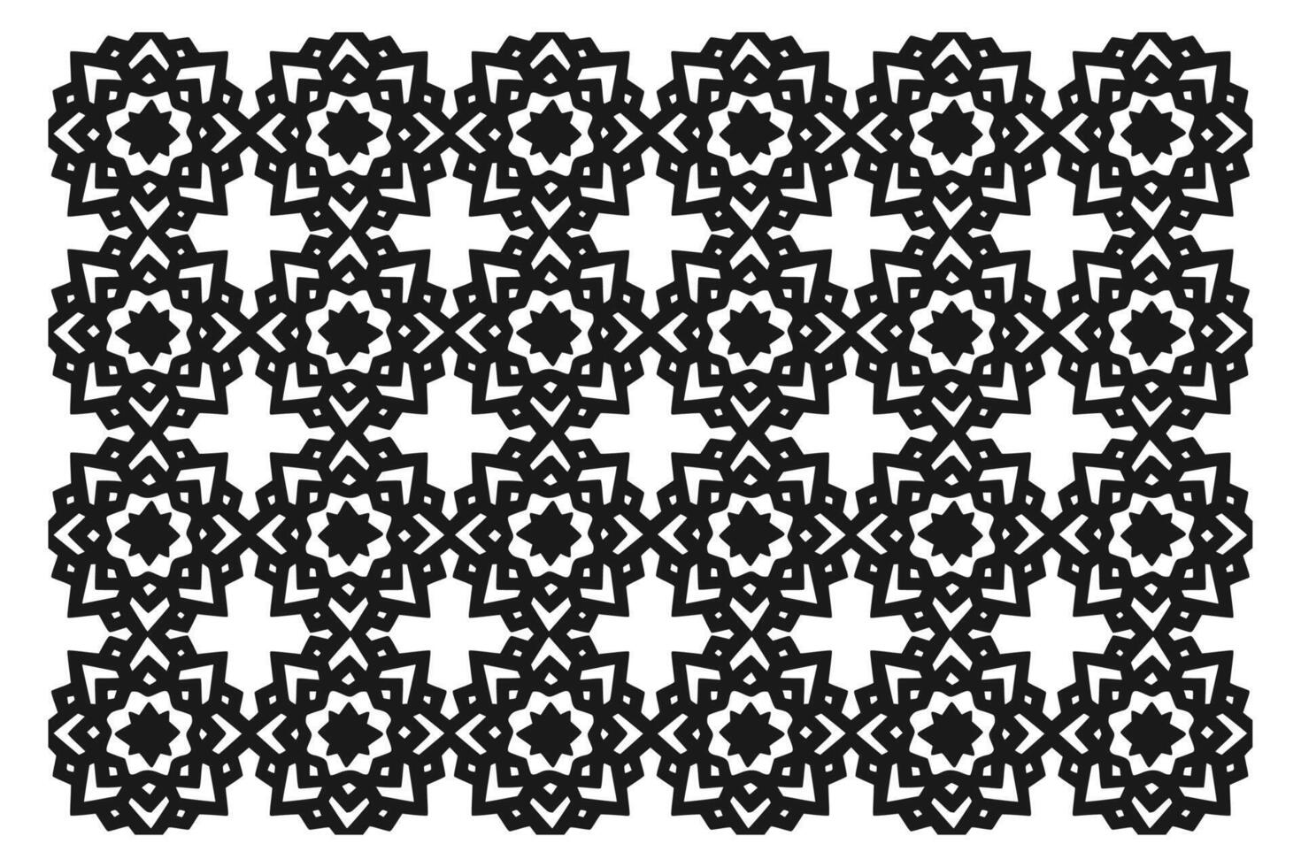 Islamic Geometric Pattern. Abstract mandala. Ethnic decorative element. Islam, Arabic, Indian, and Ottoman motifs vector