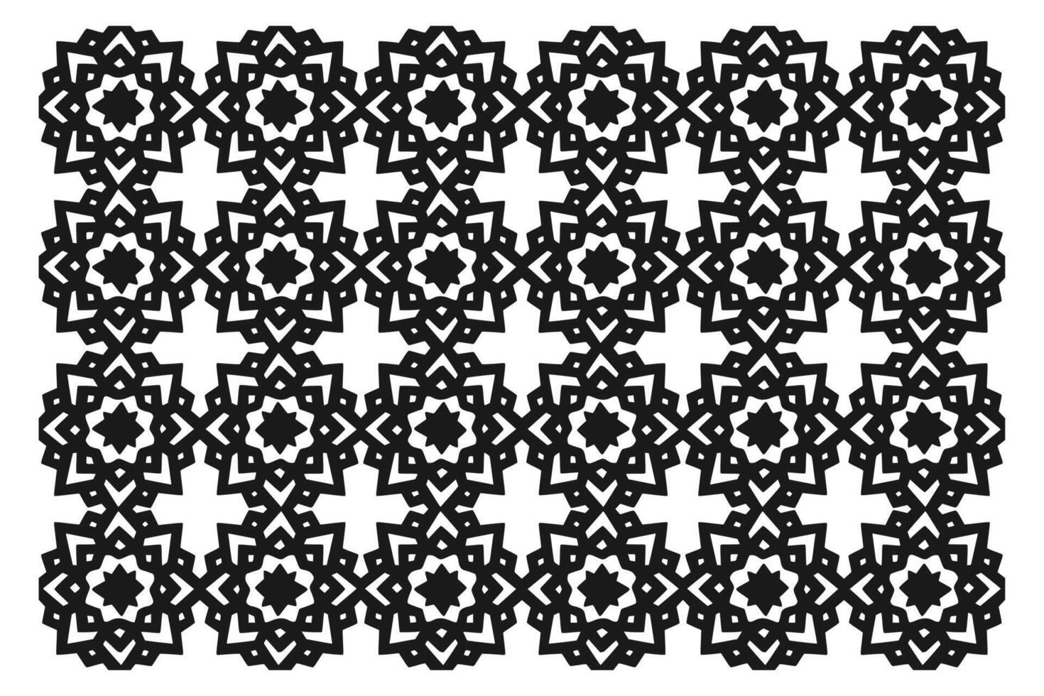 Islamic Geometric Pattern. Abstract mandala. Ethnic decorative element. Islam, Arabic, Indian, and Ottoman motifs vector