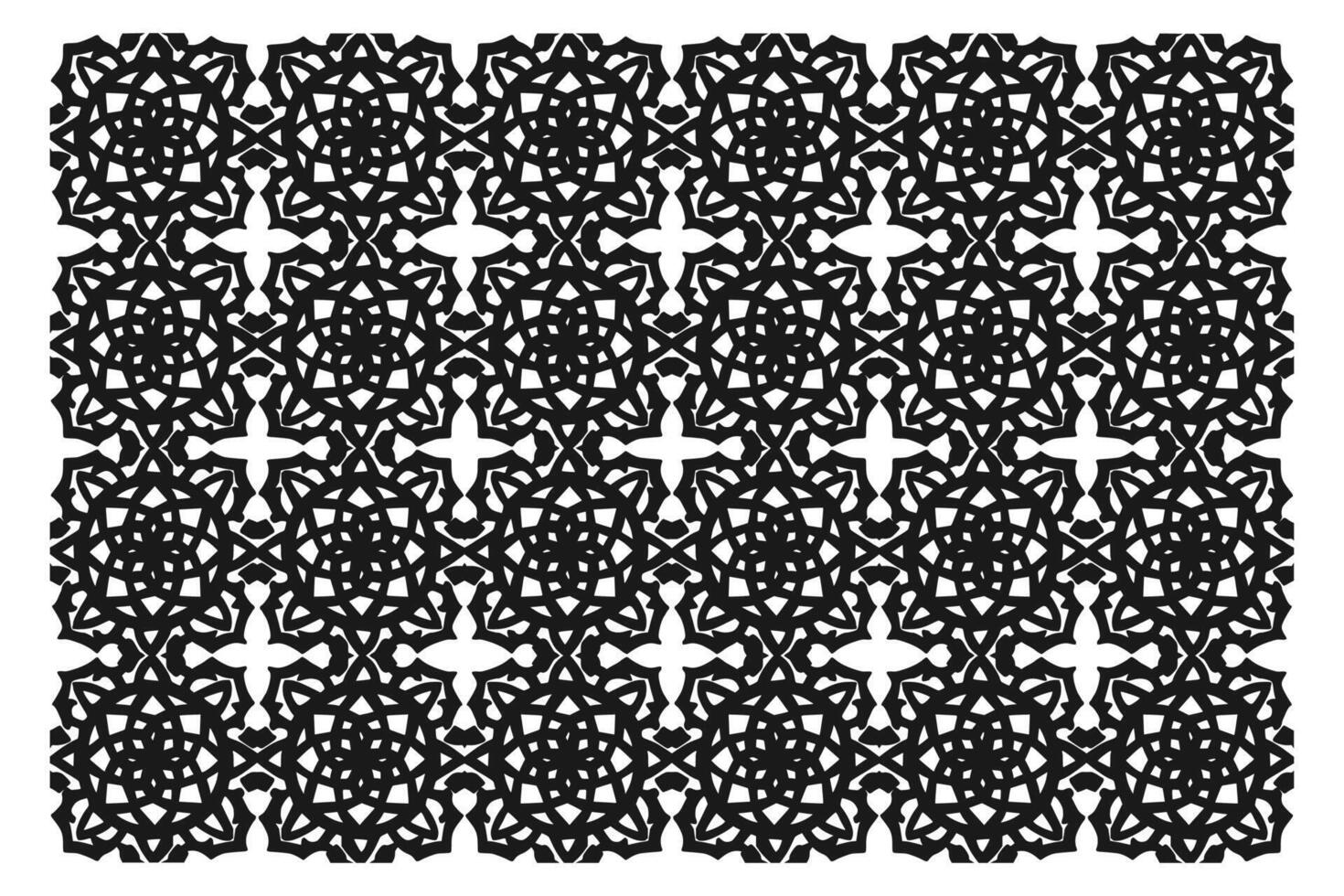 Islamic Geometric Pattern. Abstract mandala. Ethnic decorative element. Islam, Arabic, Indian, and Ottoman motifs vector